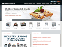 Tablet Screenshot of middleby.com